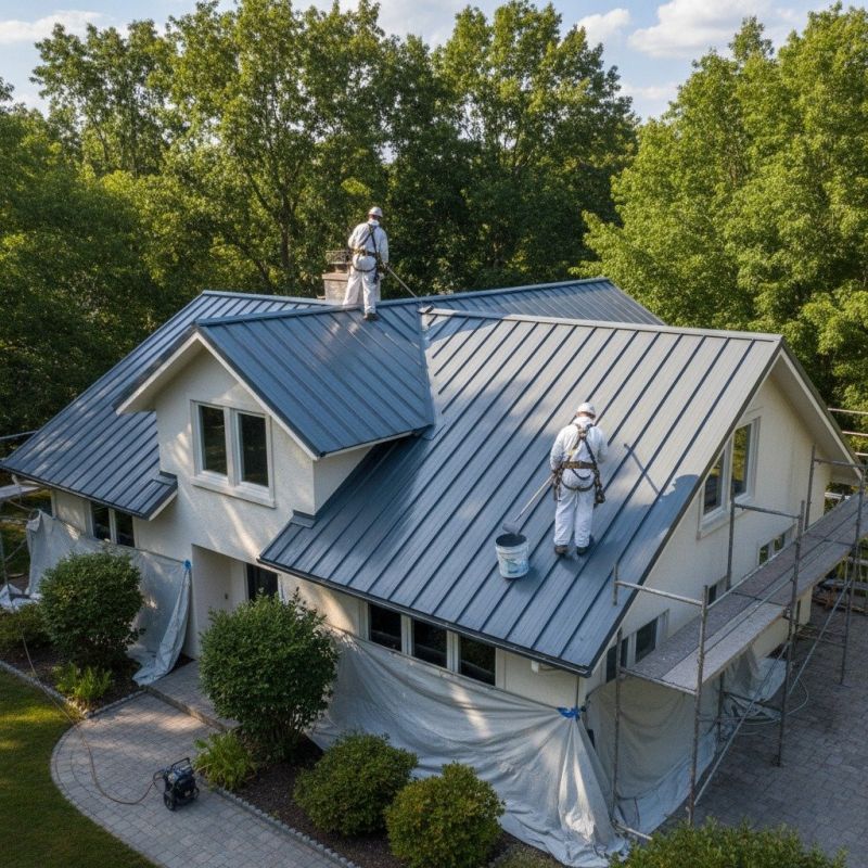 Metal Roof Painting Service